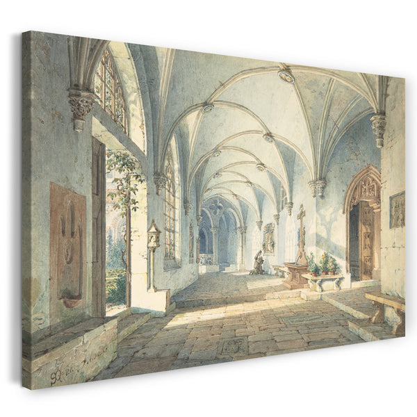 Leinwandbild Simon Quaglio - In einem Nonnenkloster