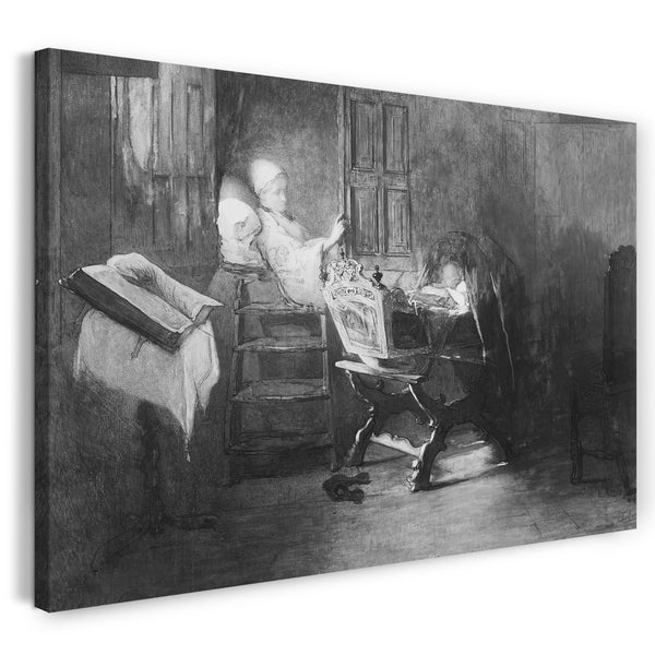 Leinwandbild Christoffel Bisschop - Der Sonnenstrahl