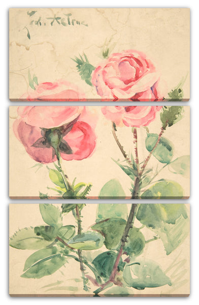 Leinwandbild Zacharie Astruc - Zwei Rosen