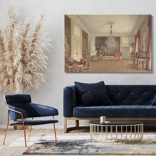 Leinwandbild Franz Alt - Zimmer von Erzherzog Ludwig Victor in der Hofburg, Wien