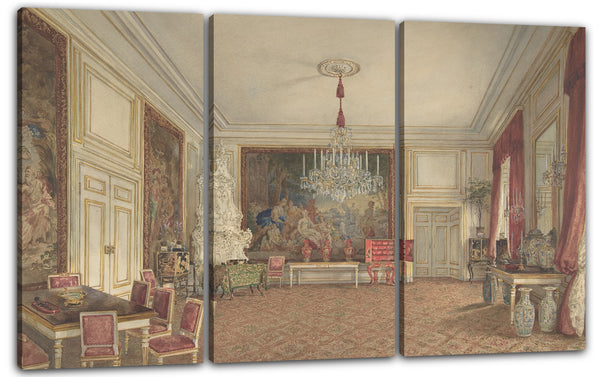 Leinwandbild Franz Alt - Zimmer von Erzherzog Ludwig Victor in der Hofburg, Wien