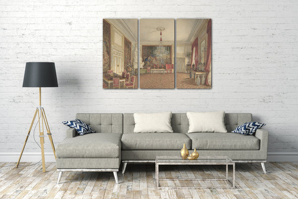 Leinwandbild Franz Alt - Zimmer von Erzherzog Ludwig Victor in der Hofburg, Wien