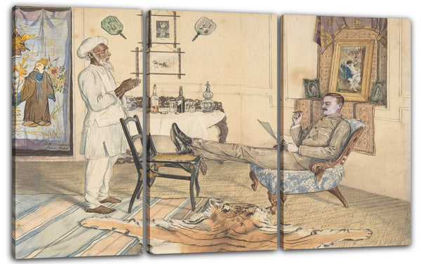 Leinwandbild R. H. Tickell - Rahm Bux's Petition, Mhow, Zentralindien, Juni 1889