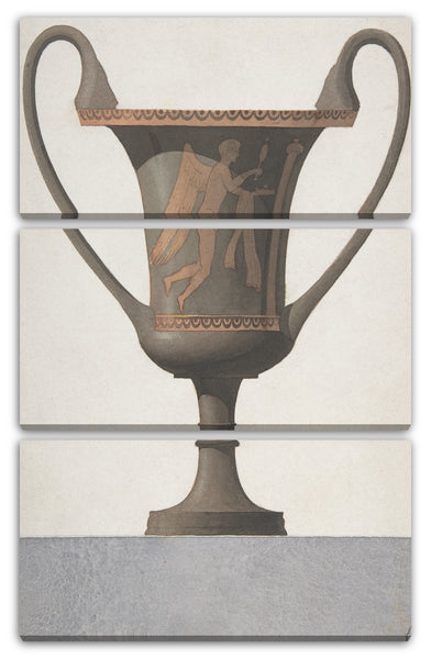 Leinwandbild Anonym, Französisch, 18. Jahrhundert - Griechische Vase mit Eros
