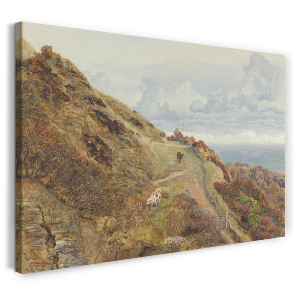Leinwandbild John Brett - Bonchurch Downs