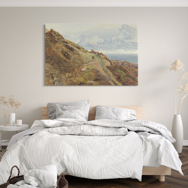 Leinwandbild John Brett - Bonchurch Downs