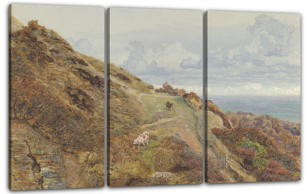 Leinwandbild John Brett - Bonchurch Downs