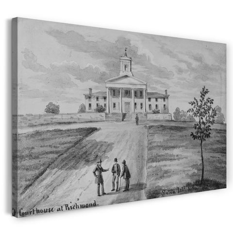 Leinwandbild August Köllner - Gerichtsgebäude in Richmond, Staten Island, New York