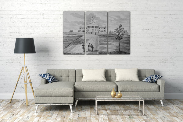 Leinwandbild August Köllner - Gerichtsgebäude in Richmond, Staten Island, New York