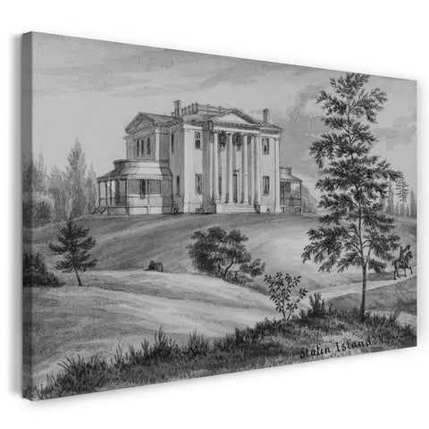 Leinwandbild August Köllner - Kolonialvilla auf Staten Island, New York