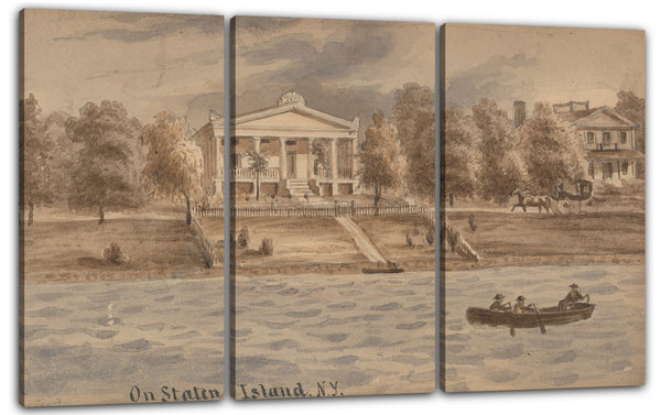 Leinwandbild August Köllner - Innere Bucht, Staten Island, New York