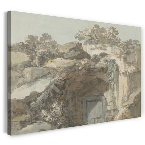 Leinwandbild William Marlow - Die Tür einer Grotte