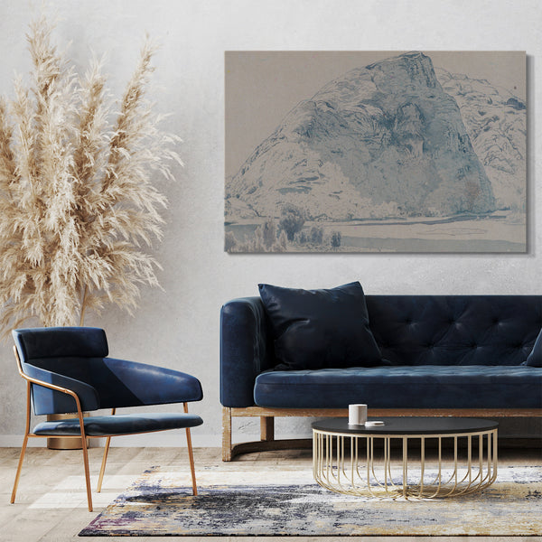 Leinwandbild Alexander H. Wyant - Berglandschaft