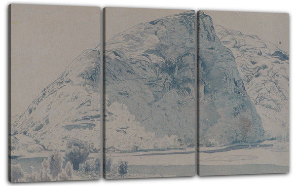 Leinwandbild Alexander H. Wyant - Berglandschaft