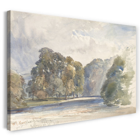 Leinwandbild William Callow - Auf dem Wharfe, Bolton Abbey