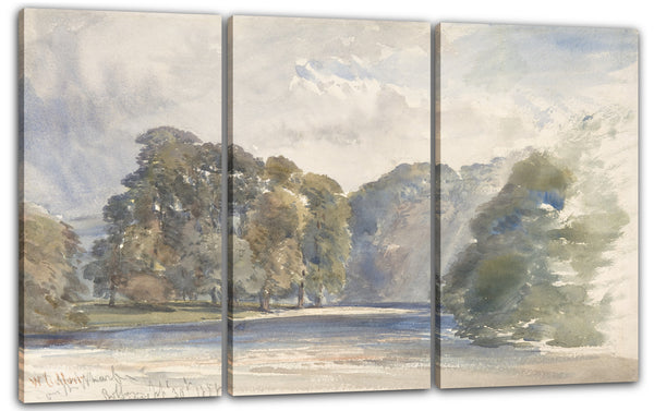 Leinwandbild William Callow - Auf dem Wharfe, Bolton Abbey