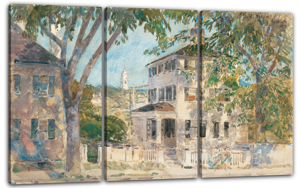 Leinwandbild Childe Hassam - Straße in Portsmouth