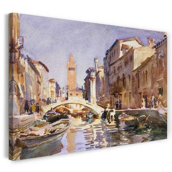 Leinwandbild John Singer Sargent - Venetianischer Kanal