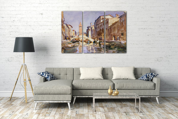 Leinwandbild John Singer Sargent - Venetianischer Kanal