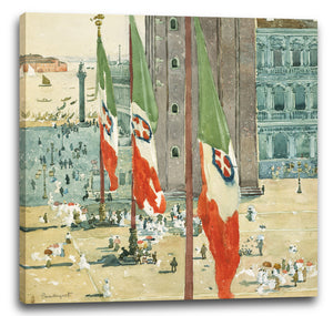 Leinwandbild Maurice Brazil Prendergast - Piazza di San Marco