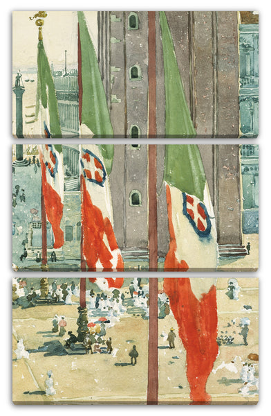 Leinwandbild Maurice Brazil Prendergast - Piazza di San Marco