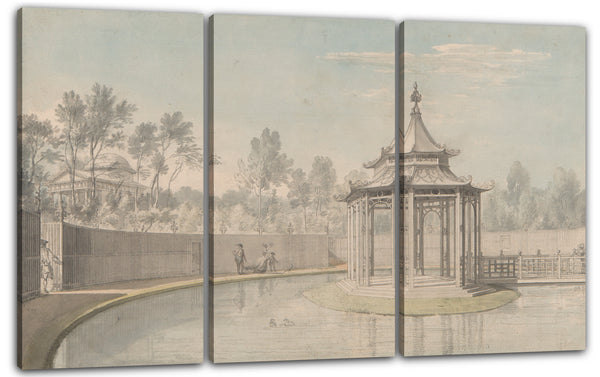 Leinwandbild Thomas Sandby - Blick auf die Menagerie in Kew