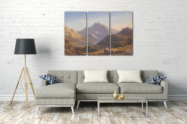 Leinwandbild George Fenchel Robson - Snowdon von Llyn Nantlle, Nordwales