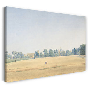Leinwandbild William Turner von Oxford - Ansicht des Hochschulparks, der in Richtung des neuen Colleges, Oxford blickt