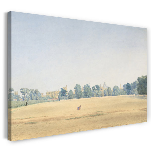 Leinwandbild William Turner von Oxford - Ansicht des Hochschulparks, der in Richtung des neuen Colleges, Oxford blickt