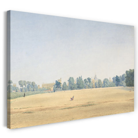 Leinwandbild William Turner von Oxford - Ansicht des Hochschulparks, der in Richtung des neuen Colleges, Oxford blickt