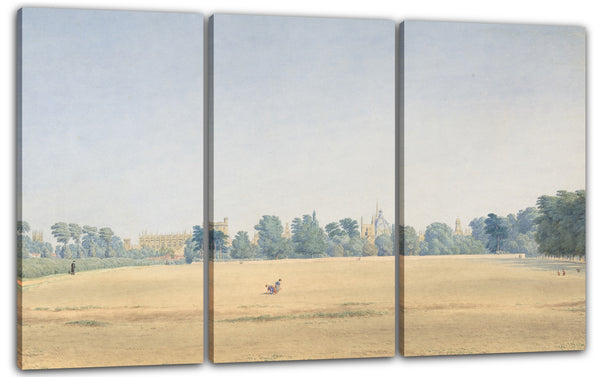 Leinwandbild William Turner von Oxford - Ansicht des Hochschulparks, der in Richtung des neuen Colleges, Oxford blickt