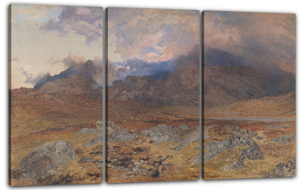 Leinwandbild Alfred William Hunt - Snowdon, nach einem April Hailstorm [oder Snowdon durch rauschende Wolken]
