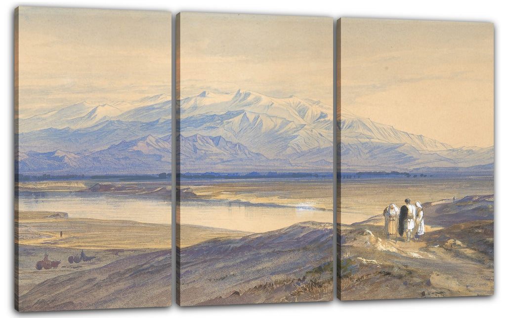 Leinwandbild Edward Lear - Der Olymp von Larissa, Thessalien, Griechenland