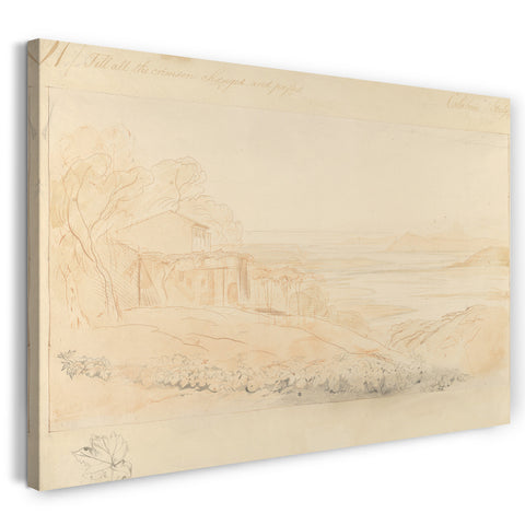 Leinwandbild Edward Lear - Pantedatelo, Kalabrien, Italien