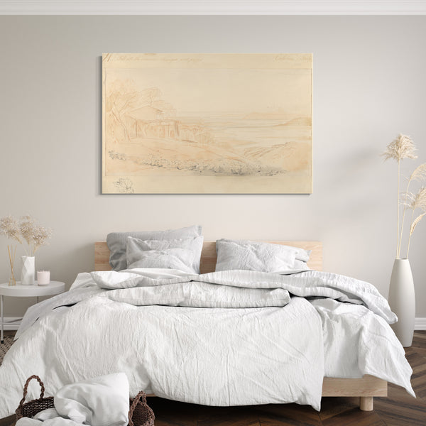 Leinwandbild Edward Lear - Pantedatelo, Kalabrien, Italien