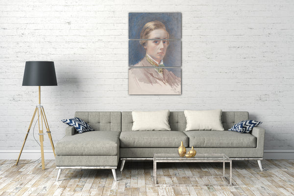 Leinwandbild Sir William Blake Richmond - Selbstbildnis, 21 Jahre alt