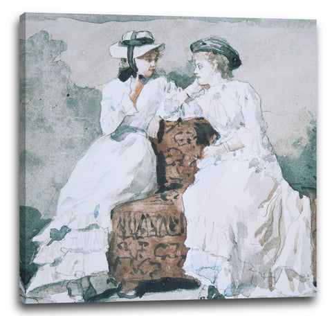 Leinwandbild Winslow Homer - Zwei Damen