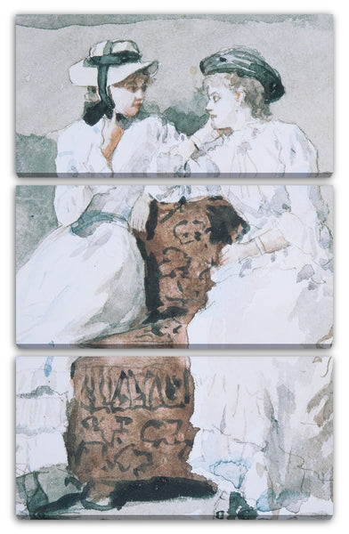 Leinwandbild Winslow Homer - Zwei Damen