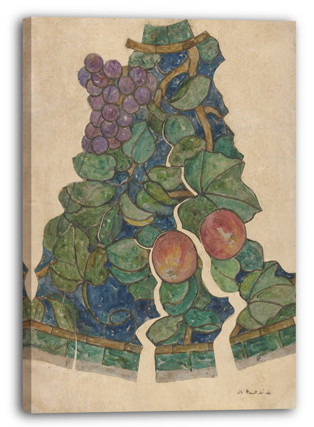 Leinwandbild Louis Komfort Tiffany - Working drawing for "Fruit" shade