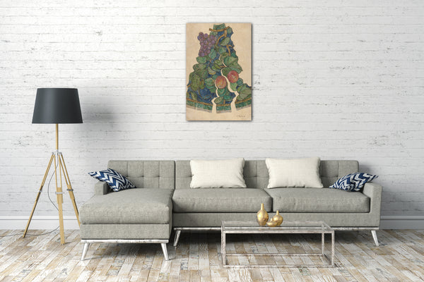 Leinwandbild Louis Komfort Tiffany - Working drawing for "Fruit" shade