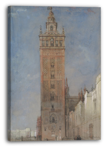 Leinwandbild David Roberts - Die Giralda, Sevilla