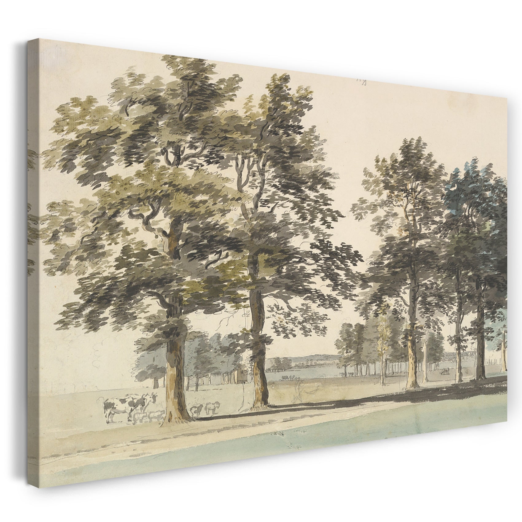 Leinwandbild Thomas Sandby - Die Moat Island, Windsor Great Park