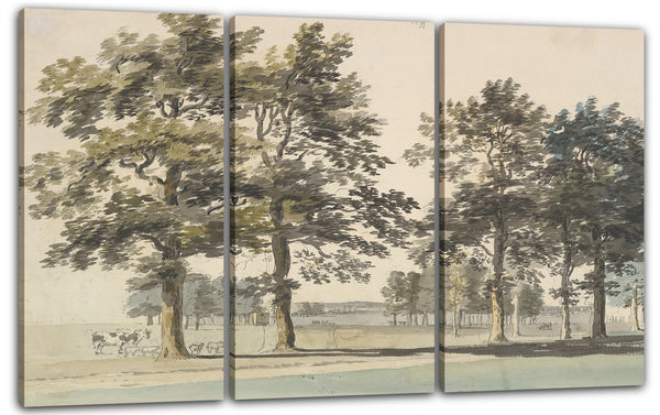 Leinwandbild Thomas Sandby - Die Moat Island, Windsor Great Park