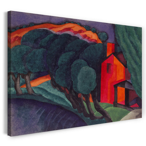 Leinwandbild Oscar Bluemner - Leuchtende Nacht