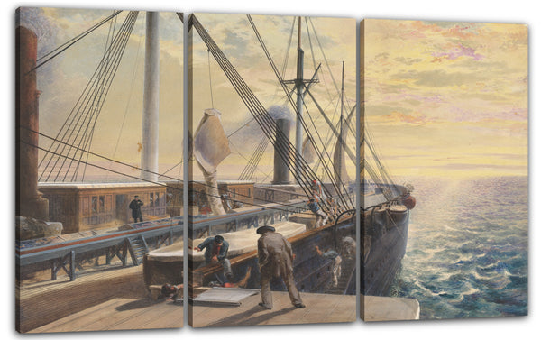 Leinwandbild Robert Charles Dudley - View, Looking Aft, from the Port Paddle Box of the Great Eastern, Showing the Trough for the Cable, etc.