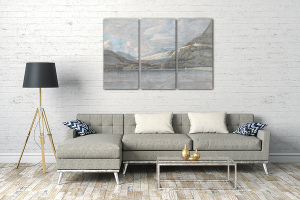 Leinwandbild Francis Towne - Blick auf den Comer See