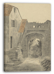 Leinwandbild W. Becker - Eingang zum Schloss Epstein