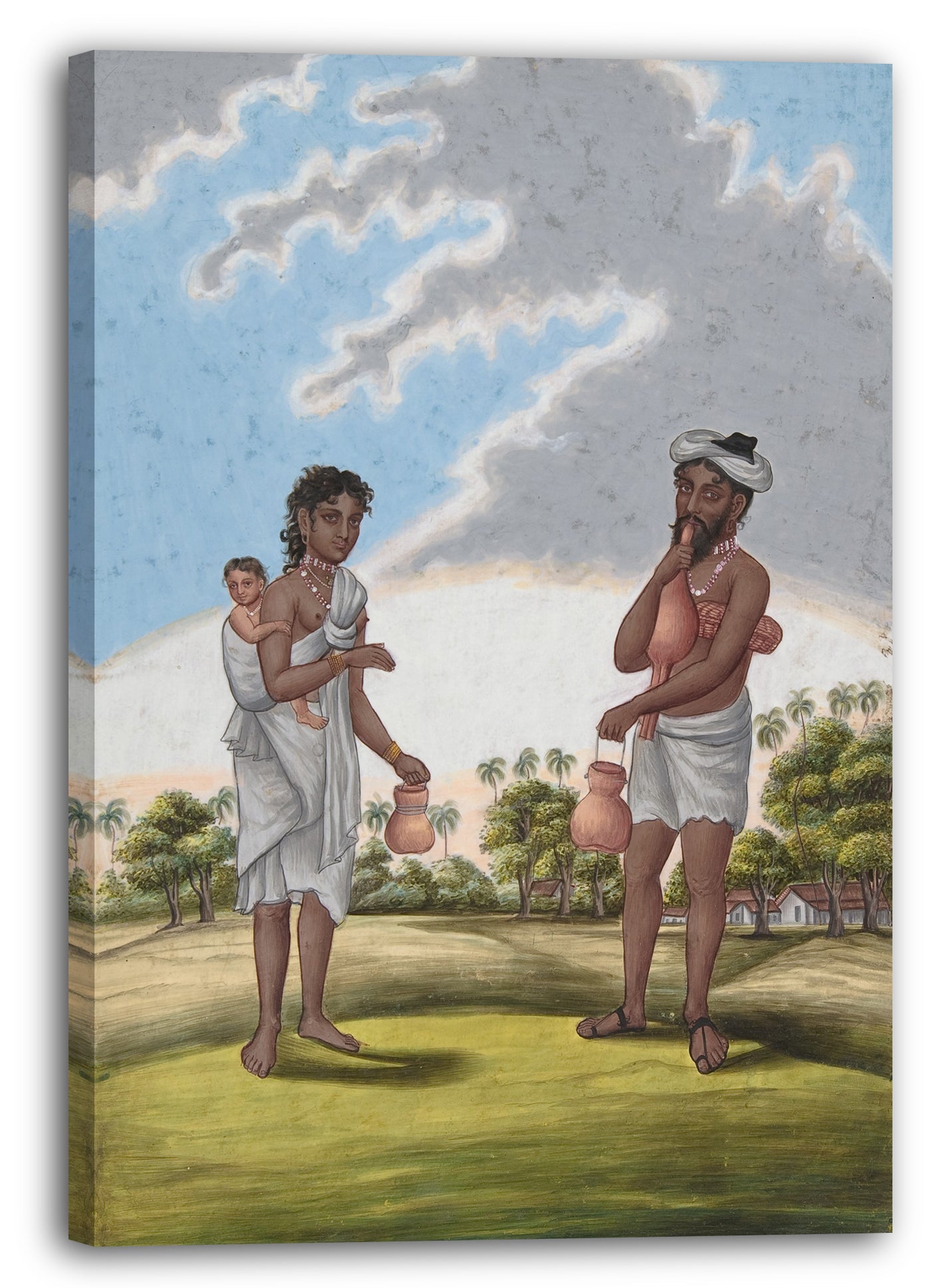 Leinwandbild Anonym, Inder, 19. Jahrhundert - Solf-Coraven, or Beggar, from Indian Trades and Castes