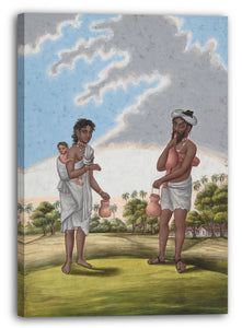 Leinwandbild Anonym, Inder, 19. Jahrhundert - Solf-Coraven, or Beggar, from Indian Trades and Castes
