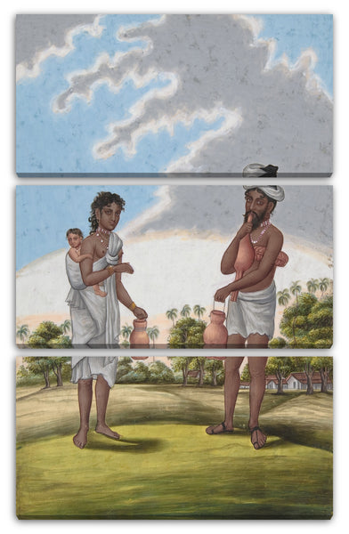 Leinwandbild Anonym, Inder, 19. Jahrhundert - Solf-Coraven, or Beggar, from Indian Trades and Castes